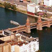 Open-air gallery at the Oberbaumbrücke